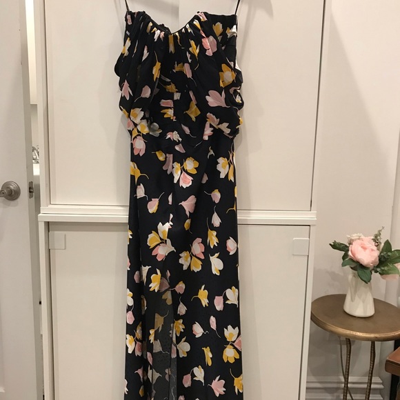 self portrait off shoulder floral dress